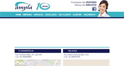 Desktop Screenshot of amplamedica.com.br