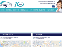 Tablet Screenshot of amplamedica.com.br